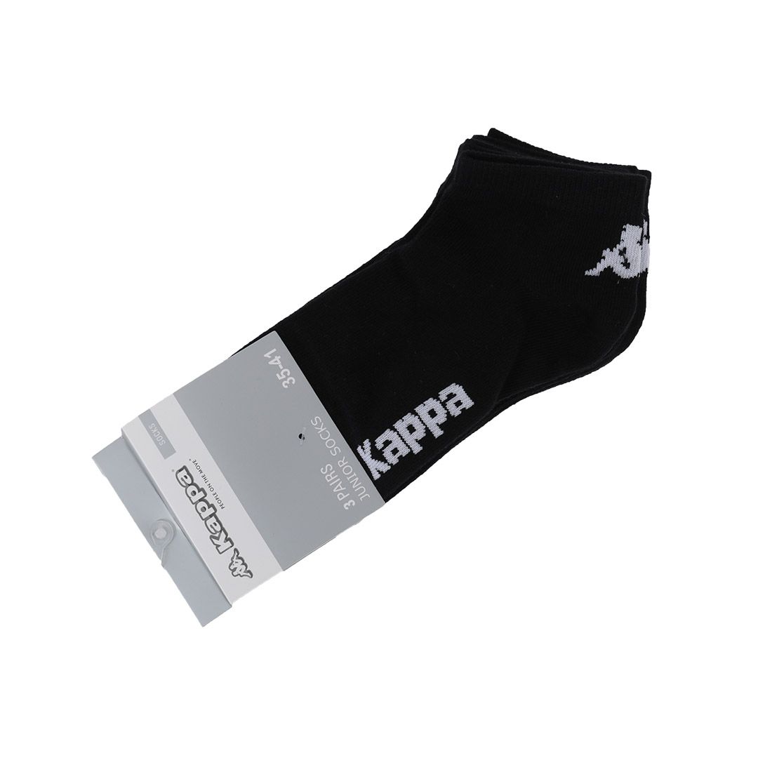 שלישיית גרביים לנוער - שחור